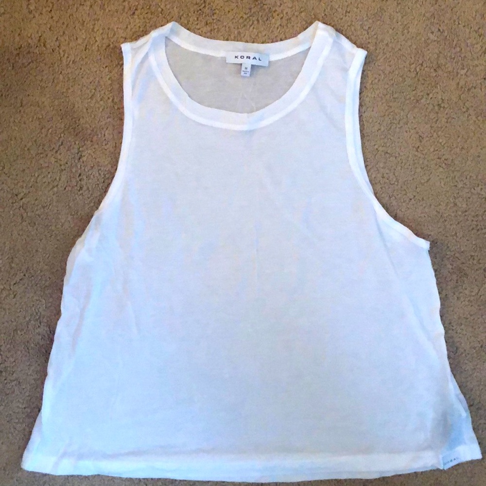 Koral activewear burnout tank top
